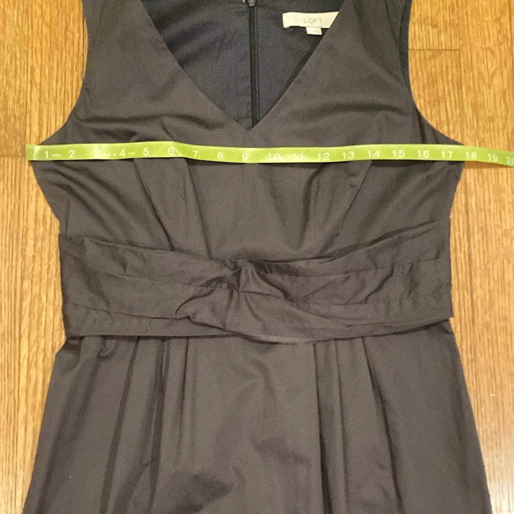 Loft Brown Cotton Dress Size 8 - Picture 12 of 14